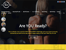 Tablet Screenshot of my1fitlife.com